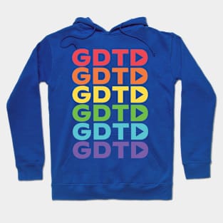 GDTD Rainbow Monogram (Front & Back Design Dark) Hoodie